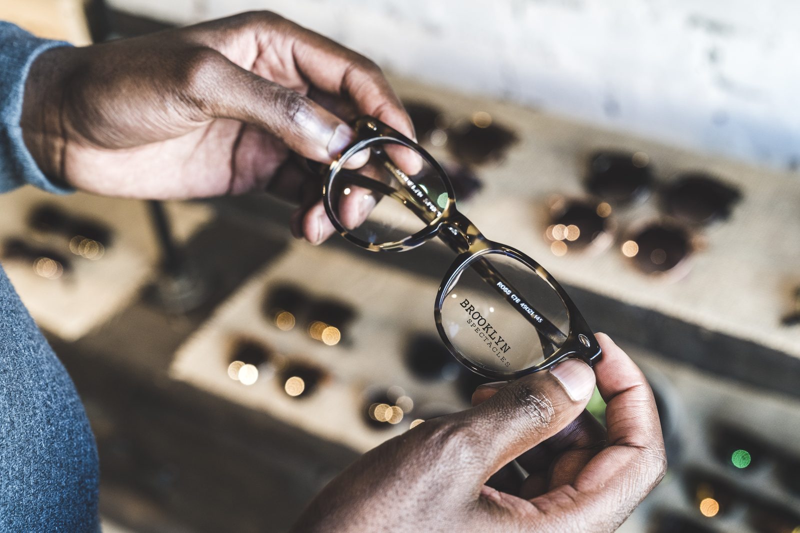Marcus R. Smith — hand modeling, Brooklyn Spectacles eyewear